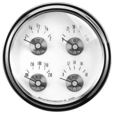 Auto Meter - Auto Meter Gauge; Fuel Level; 2 1/16in.; 240E to 33F; Elec; Prestige Pearl 2019