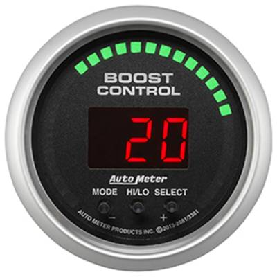 Auto Meter - Auto Meter Gauge; Boost Controller; 2 1/16in.; 30inHg-30psi; incl. solenoid; Digital; Sport 3381