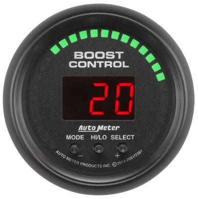 Auto Meter - Auto Meter Gauge; Boost Controller; 2 1/16in.; 30inHg-30psi; incl. solenoid; Digital; Z Ser 2681