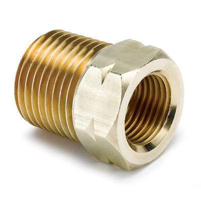 Auto Meter - Auto Meter Fitting; Adapter; 1/2in. NPT Male; Brass; for Auto Gage Mech. Temp. 2372