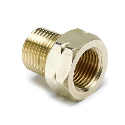 Auto Meter - Auto Meter Fitting; Adapter; 3/8in. NPT Male; Brass; for Auto Gage Mech. Temp. 2370