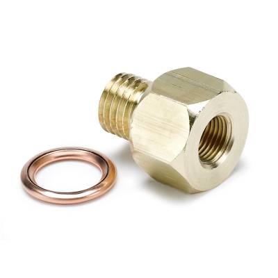 Auto Meter - Auto Meter Fitting; Adapter; Metric; M12x1.5 Male to 1/8in. NPTF Female; Brass 2277
