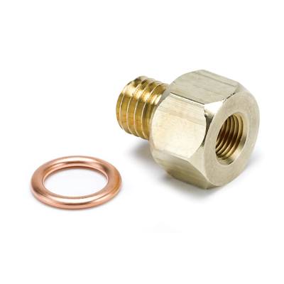 Auto Meter - Auto Meter Fitting; Adapter; Metric; M12x1.75 Male to 1/8in. NPTF Female; Brass 2278