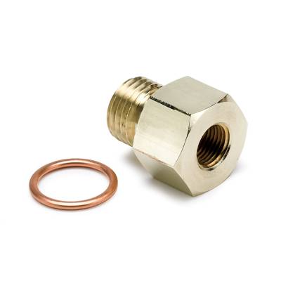 Auto Meter - Auto Meter Fitting; Adapter; Metric; M14x1.5 Male to 1/8in. NPTF Female; Brass 2267