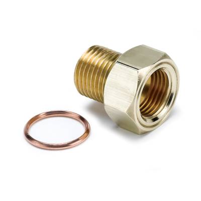 Auto Meter - Auto Meter Fitting; Adapter; M16x1.5 Male; Brass; for Mech. Temp. Gauge 2275
