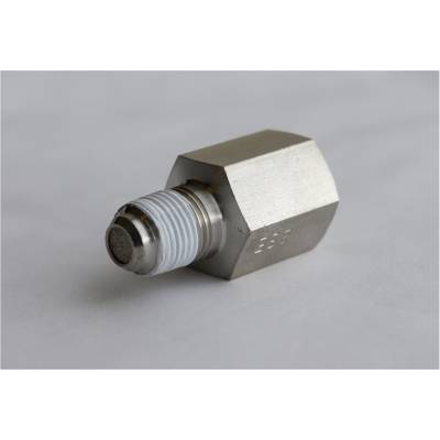 Auto Meter - Auto Meter Fitting; Snubber Adapter;-4AN Male to 1/8in. NPT Male; Steel; for Fuel Pressure 3279