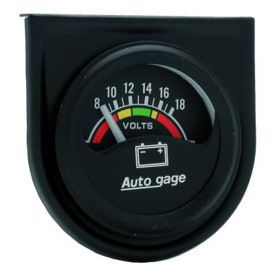 Auto Meter - Auto Meter Gauge Console; Voltmeter; 1.5in.; 18V; Blk Dial; Blk Bezel; AutoGage 2356