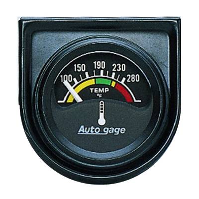 Auto Meter - Auto Meter Gauge Console; Water Temp; 1.5in.; 280deg. F; Elec; Blk Dial; Blk Bezel; AutoGag 2355