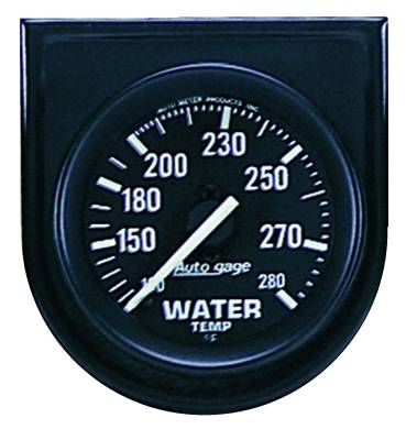 Auto Meter - Auto Meter Gauge Console; Water Temp; 2in.; 280deg. F; Blk Dial; Blk Bezel; AutoGage 2333