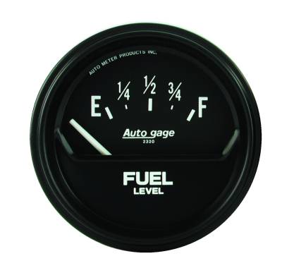 Auto Meter - Auto Meter Gauge; Fuel Level; 2 5/8in.; 0E to 90F; Elec; Black; AutoGage 2316