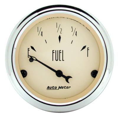 Auto Meter - Auto Meter Gauge; Fuel Level; 2 1/16in.; 0E to 90F; Elec; Antique Beige 1815