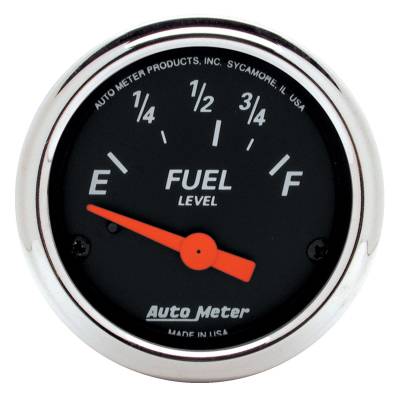 Auto Meter - Auto Meter Gauge; Fuel Level; 2 1/16in.; 73E to 10F; Elec; Designer Black 1423