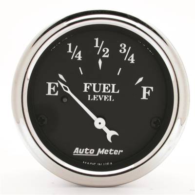 Auto Meter - Auto Meter Gauge; Fuel Level; 2 1/16in.; 0E to 30F; Elec; Old Tyme Black 1718