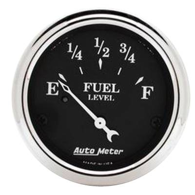 Auto Meter - Auto Meter Gauge; Fuel Level; 2 1/16in.; 240E to 33F; Elec; Old Tyme Black 1717