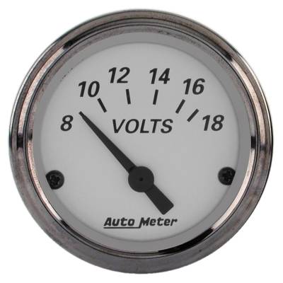 Auto Meter - Auto Meter Gauge; Voltmeter; 2 1/16in.; 18V; Elec; American Platinum 1992