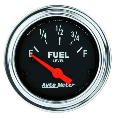 Auto Meter - Auto Meter Gauge; Fuel Level; 2 1/16in.; 0E to 90F; Elec; Traditional Chrome 2514