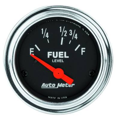 Auto Meter - Auto Meter Gauge; Fuel Level; 2 1/16in.; 16E to 158F; Elec; Traditional Chrome 2518