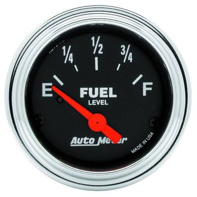 Auto Meter - Auto Meter Gauge; Fuel Level; 2 1/16in.; 240E to 33F; Elec; Traditional Chrome 2516