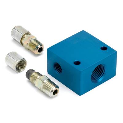 Auto Meter - Auto Meter Fitting; Adapter; Transmission Line; 5/16in. OD Tubing; 1/2in. NPTF 2287