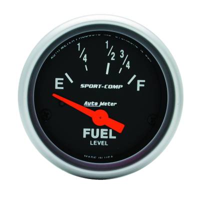 Auto Meter - Auto Meter Gauge; Fuel Level; 2 1/16in.; 16E to 158F; Elec; Sport-Comp 3318