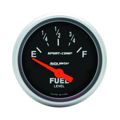 Auto Meter - Auto Meter Gauge; Fuel Level; 2 1/16in.; 240E to 33F; Elec; Sport-Comp 3316