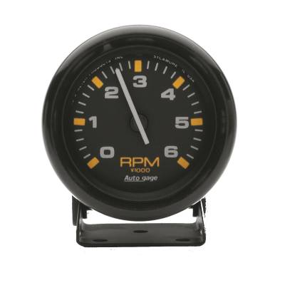 Auto Meter - Auto Meter Gauge; Tachometer; 2 3/4in.; 6k RPM; Pedestal; Blk Dial Blk Case; AutoGage 2306