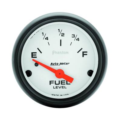 Auto Meter - Auto Meter Gauge; Fuel Level; 2 1/16in.; 0E to 90F; Elec; Phantom 5714