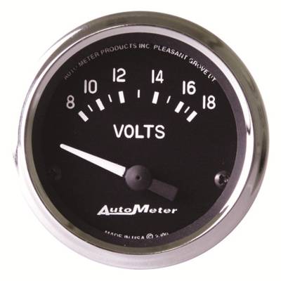 Auto Meter - Auto Meter Gauge; Voltmeter; 2 1/16in.; 18V; Electric; Cobra 201009