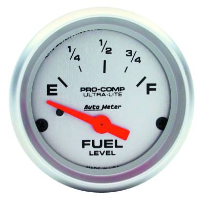 Auto Meter - Auto Meter Gauge; Fuel Level; 2 1/16in.; 240E to 33F; Elec; Ultra-Lite 4316