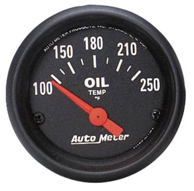 Auto Meter - Auto Meter Gauge; Oil Temp; 2 1/16in.; 100-250deg. F; Electric; Z Series 2638