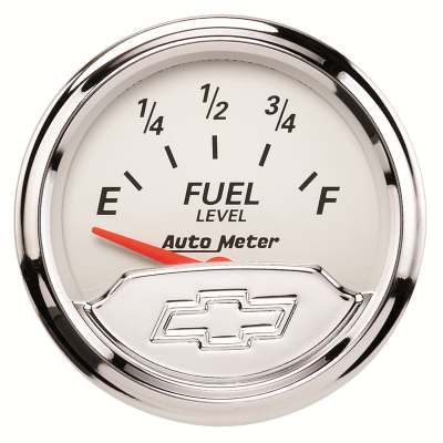 Auto Meter - Auto Meter Gauge; Fuel Level; 2 1/16in.; 240E to 33F; Elec; Chevrolet Heritage Bowtie 1317-00408