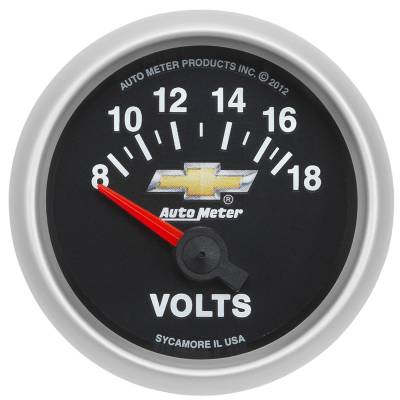 Auto Meter - Auto Meter Gauge; Voltmeter; 2 1/16in.; 18V; Electric; GM COPO Camaro 880444