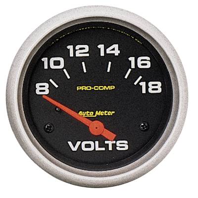 Auto Meter - Auto Meter Gauge; Voltmeter; 2 5/8in.; 18V; Electric; Pro-Comp 5492