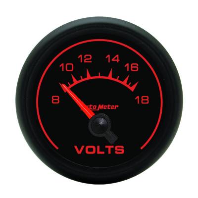 Auto Meter - Auto Meter Gauge; Voltmeter; 2 1/16in.; 18V; Electric; ES 5992