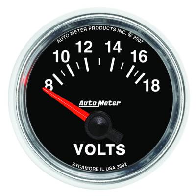 Auto Meter - Auto Meter Gauge; Voltmeter; 2 1/16in.; 18V; Electric; GS 3892