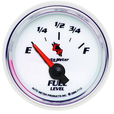 Auto Meter - Auto Meter Gauge; Fuel Level; 2 1/16in.; 0E to 90F; Elec; C2 7113