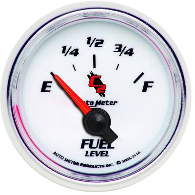 Auto Meter - Auto Meter Gauge; Fuel Level; 2 1/16in.; 240E to 33F; Elec; C2 7116