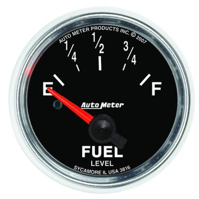 Auto Meter - Auto Meter Gauge; Fuel Level; 2 1/16in.; 240E to 33F; Elec; GS 3816