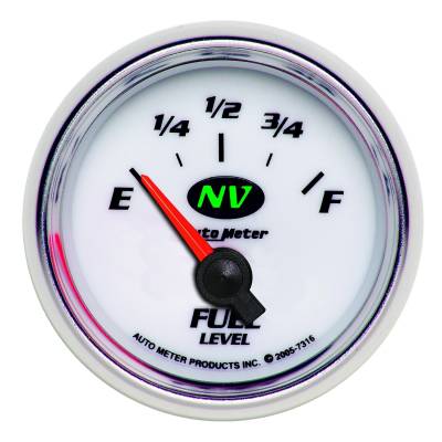 Auto Meter - Auto Meter Gauge; Fuel Level; 2 1/16in.; 240E to 33F; Elec; NV 7316