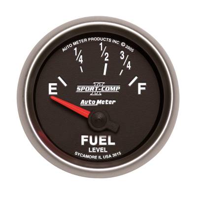 Auto Meter - Auto Meter Gauge; Fuel Level; 2 1/16in.; 73E to 10F; Elec; Sport-Comp II 3615