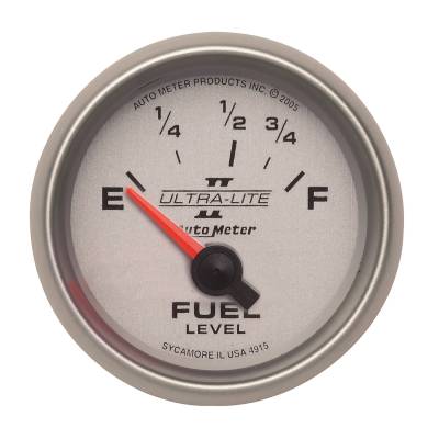 Auto Meter - Auto Meter Gauge; Fuel Level; 2 1/16in.; 73E to 10F; Elec; Ultra-Lite II 4915