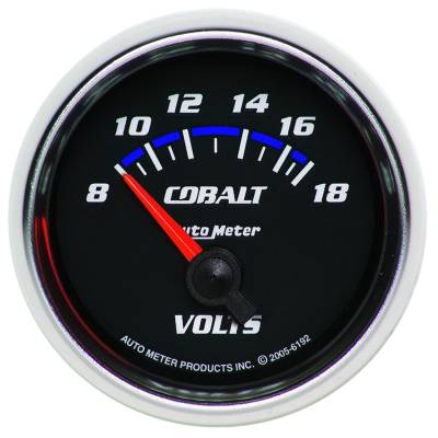 Auto Meter - Auto Meter Gauge; Voltmeter; 2 1/16in.; 18V; Electric; Cobalt 6192