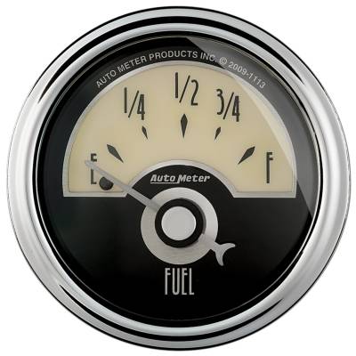 Auto Meter - Auto Meter Gauge; Fuel Level; 2 1/16in.; 0E to 90F; Elec; Cruiser AD 1104