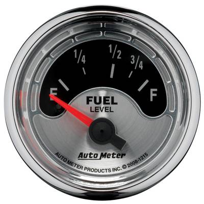 Auto Meter - Auto Meter Gauge; Fuel Level; 2 1/16in.; 73E to 10F; Elec; American Muscle 1215