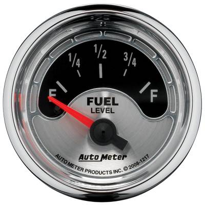 Auto Meter - Auto Meter Gauge; Fuel Level; 2 1/16in.; 240E to 33F; Elec; American Muscle 1217