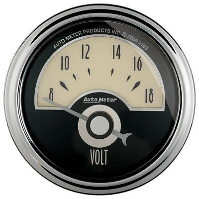 Auto Meter - Auto Meter Gauge; Voltmeter; 2 1/16in.; 18V; Elec; Cruiser AD 1191