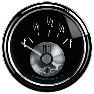 Auto Meter - Auto Meter Gauge; Fuel Level; 2 1/16in.; 0E to 90F; Elec; Prestige Blk. Diamond 2014