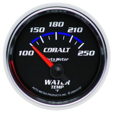 Auto Meter - Auto Meter Gauge; Water Temp; 2 1/16in.; 100-250deg. F; Electric; Cobalt 6137