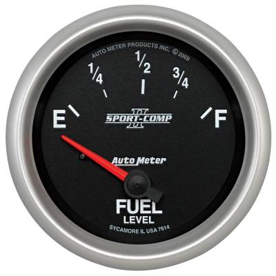 Auto Meter - Auto Meter Gauge; Fuel Level; 2 5/8in.; 0E to 90F; Elec; Sport-Comp II 7614