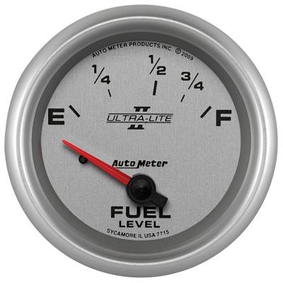 Auto Meter - Auto Meter Gauge; Fuel Level; 2 5/8in.; 73E to 10F; Elec; Ultra-Lite II 7715